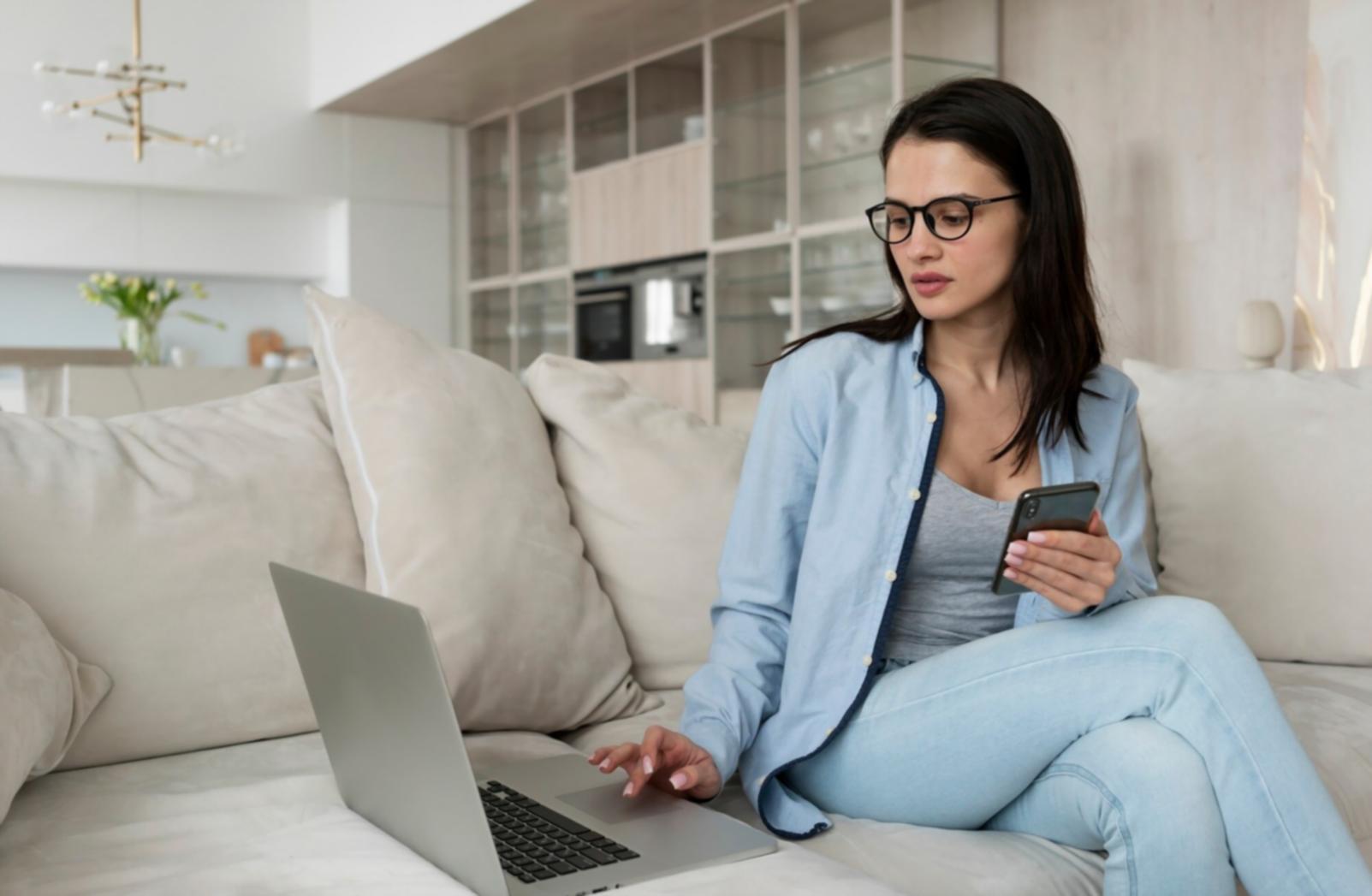 Professional workspace setup for financial analysis and planning